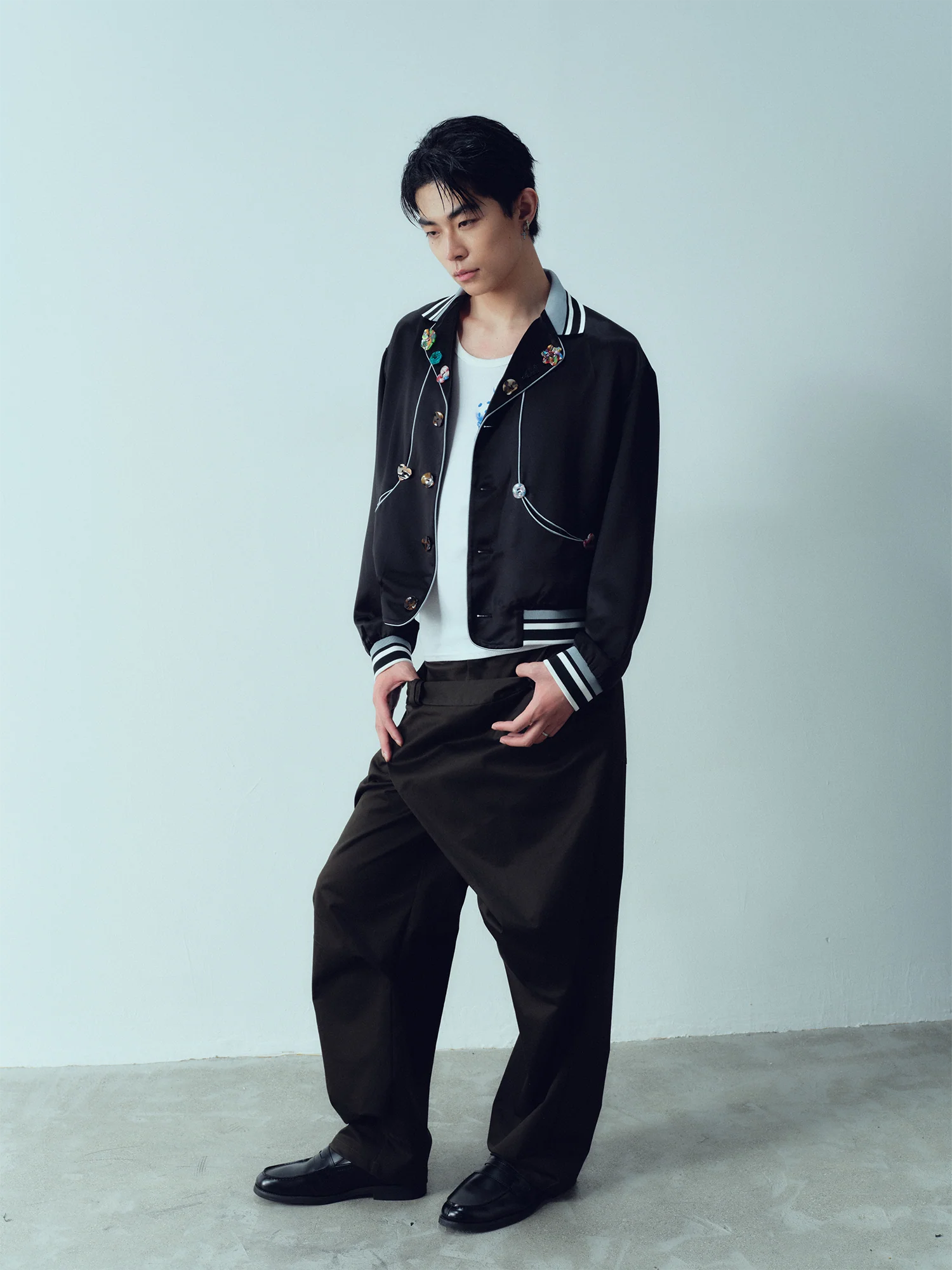 KADAKADA Deconstructed Apron-Wrap Trousers