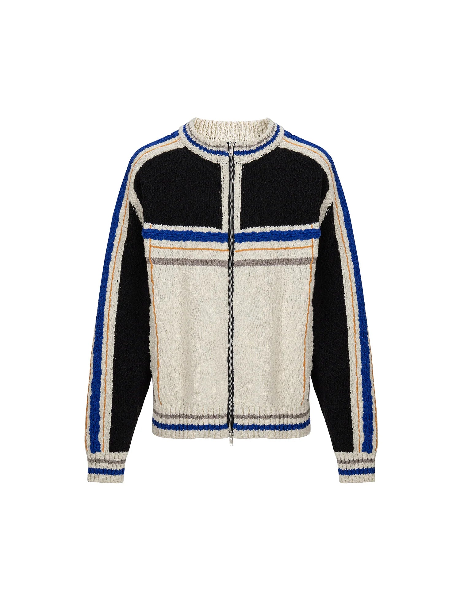 F2CE Contrast Panel Boxy Cardigan