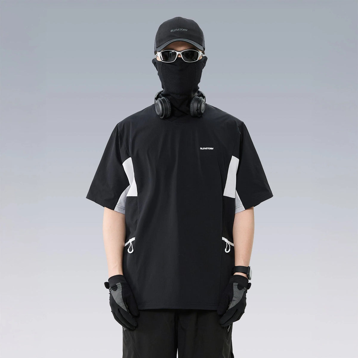 SILENSTORM Tech Panel Drawstring-Hem Quick-Dry T-Shirt