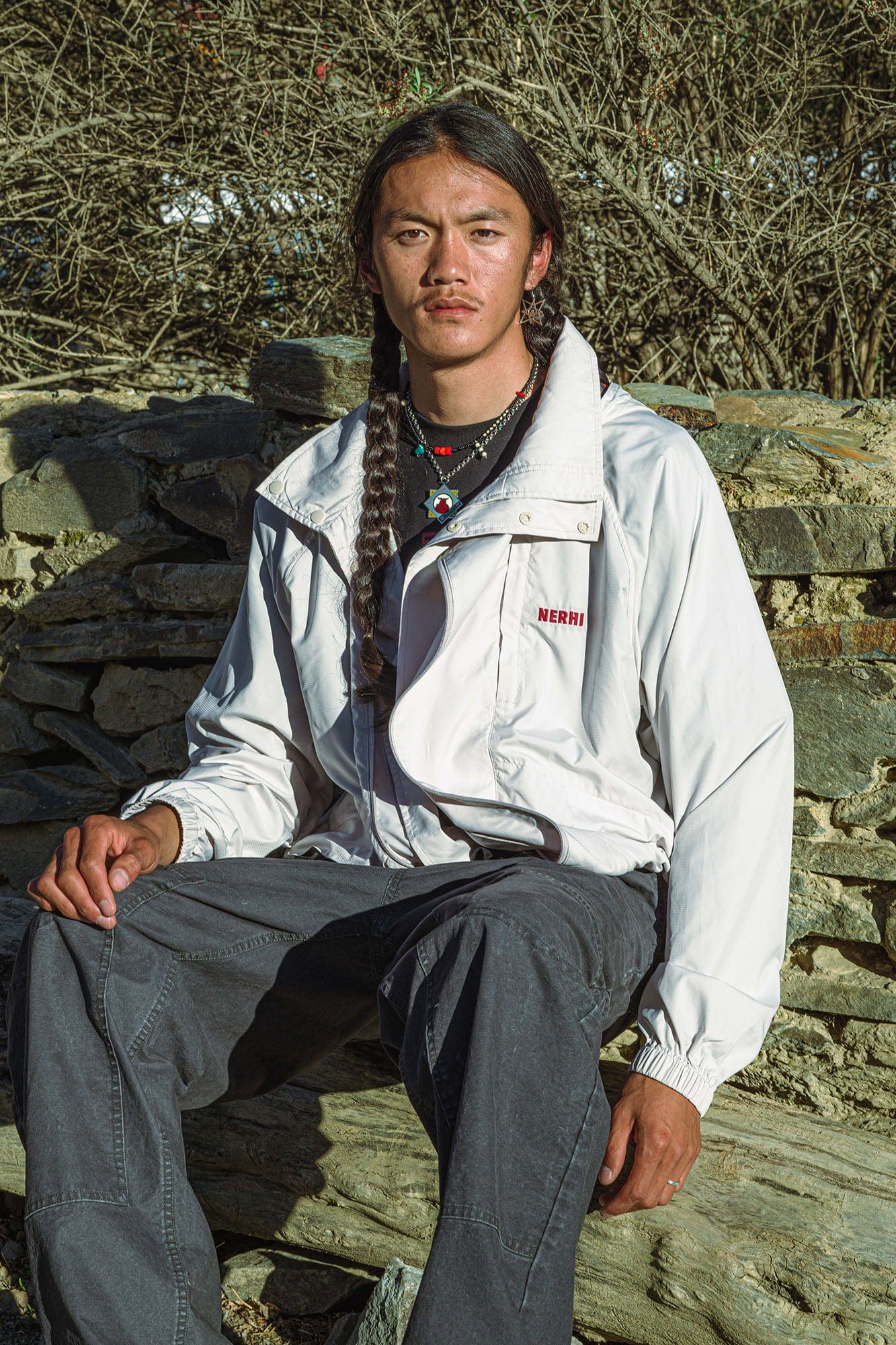 NERHI Graphic-Lined Hood Jacket