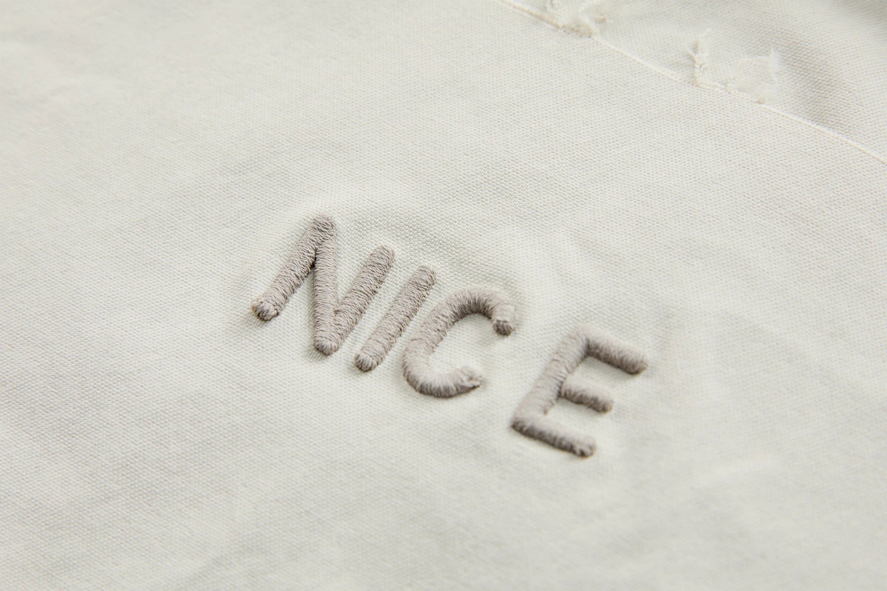 ORGANIC EMOTION Water-Repellent LOGO Embroidered Drawstring Sweatshirt