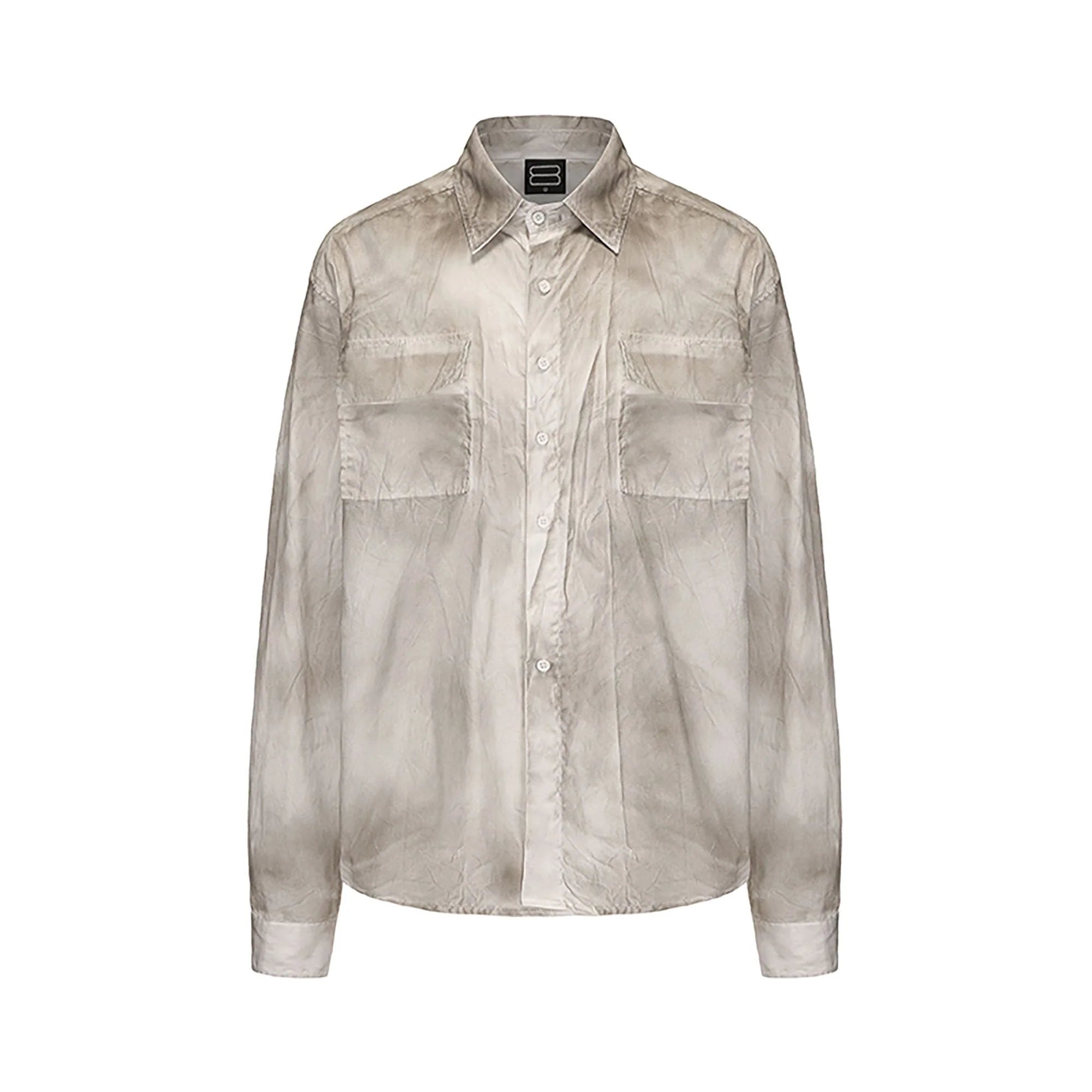 BLACK8MOB Dirty Fit Distressed Pocket Shirt