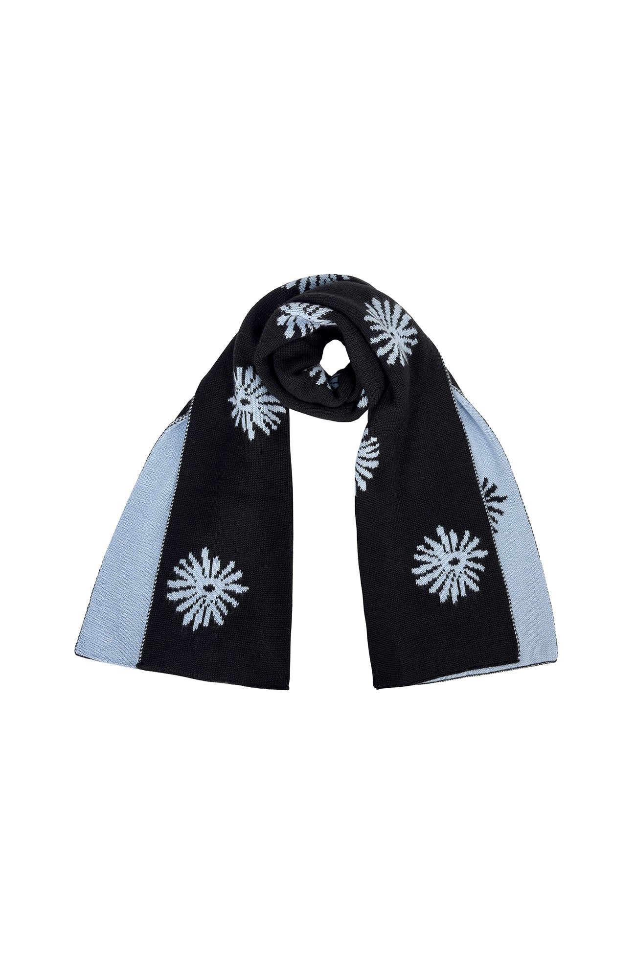 MIICHOUS Snowflake Jacquard Reversible Wool-Blend Scarf