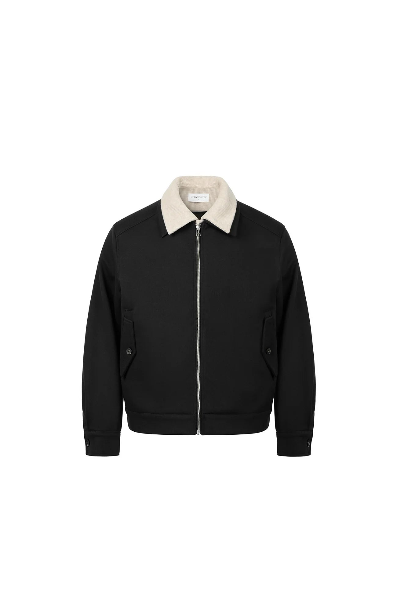 OKAYTHXBYE Faux-Layer Knit-Inset Jacket