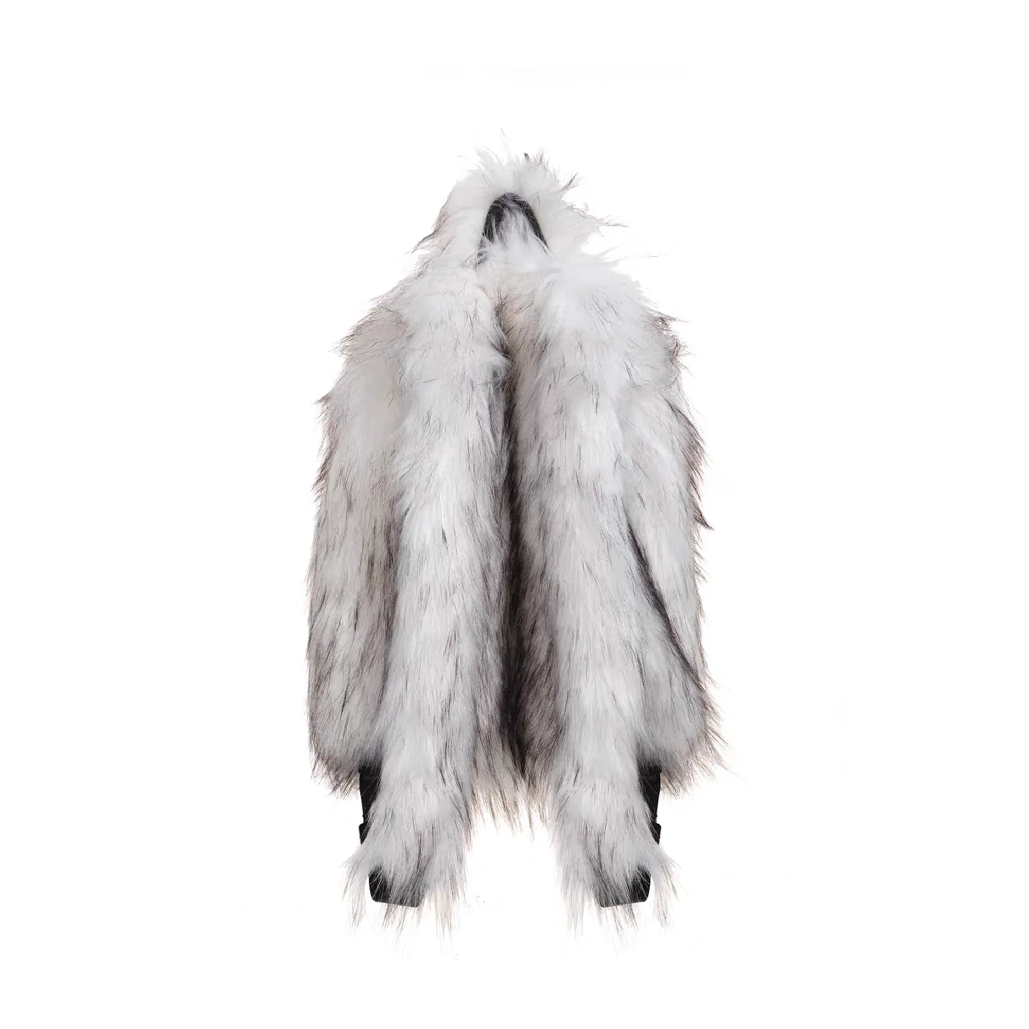 NOTHINGNESS WORLD Shaggy Faux Fur Graphic-Patch Backpack