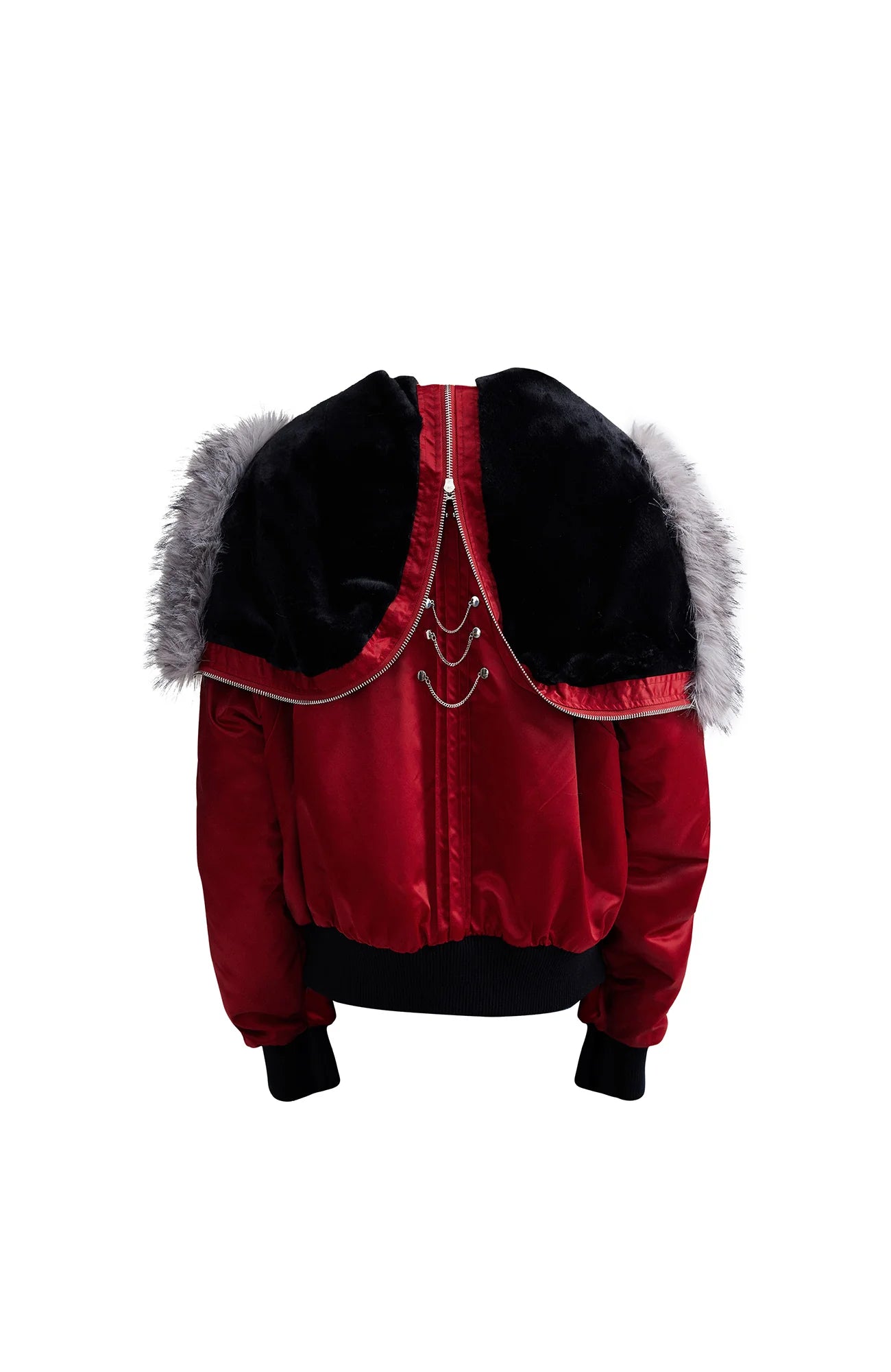 OIPWORD Studded Convertible Hood Nylon Puffer Jacket