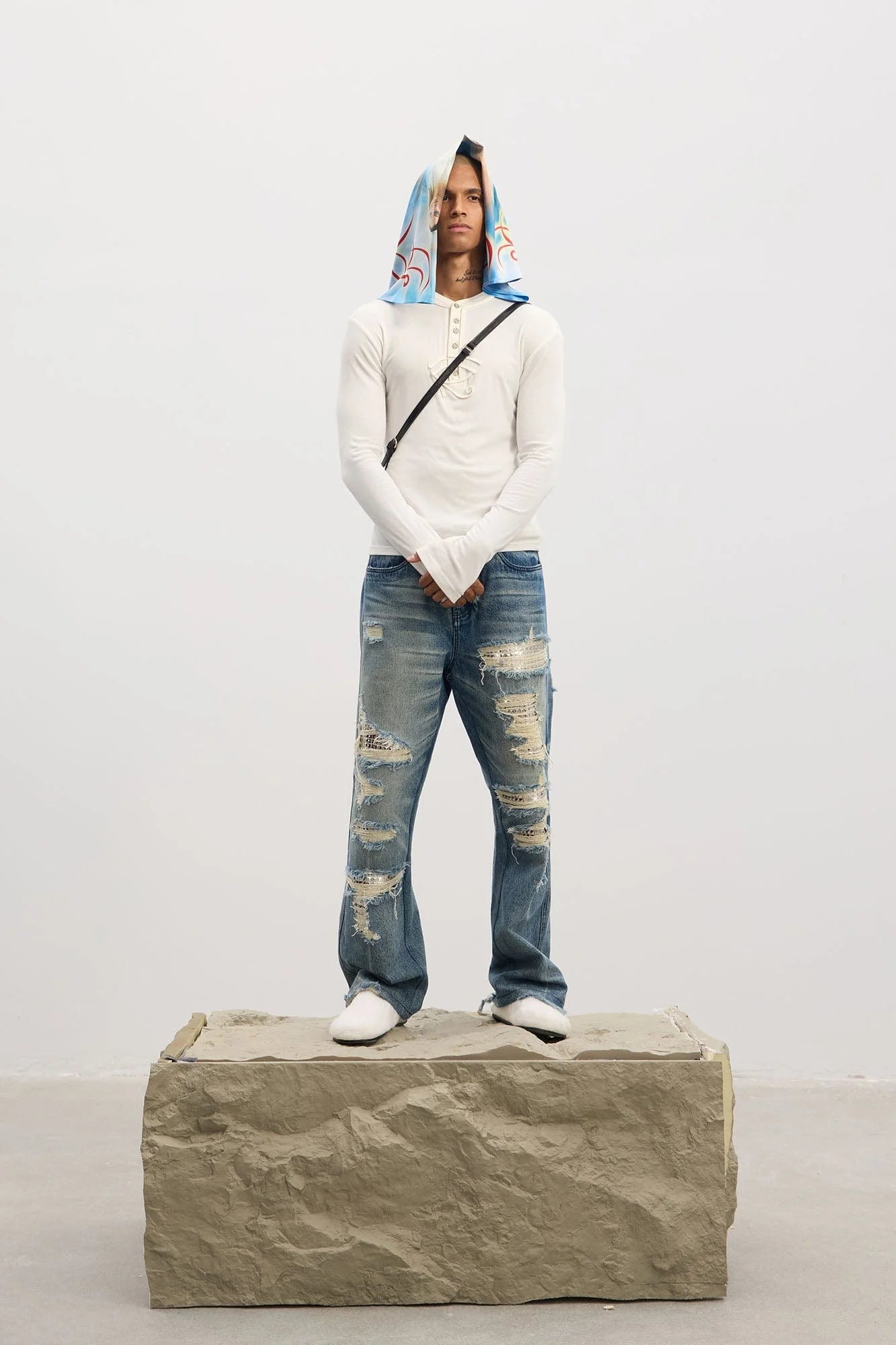 DND4DES Eye of Horus Henley Long-Sleeve Tee