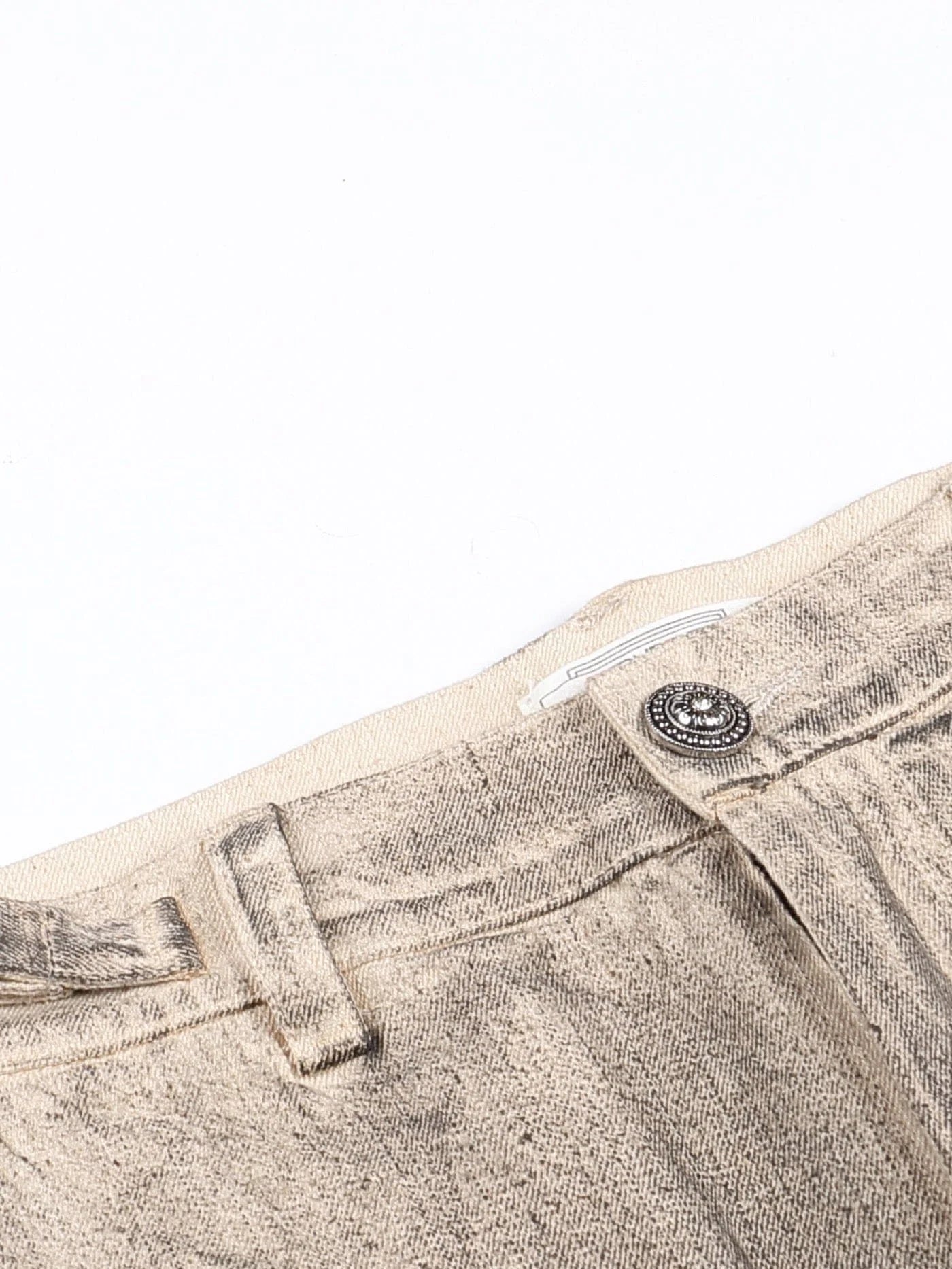 DND4DES Distressed Drawstring Crinkled Zipper Cargo