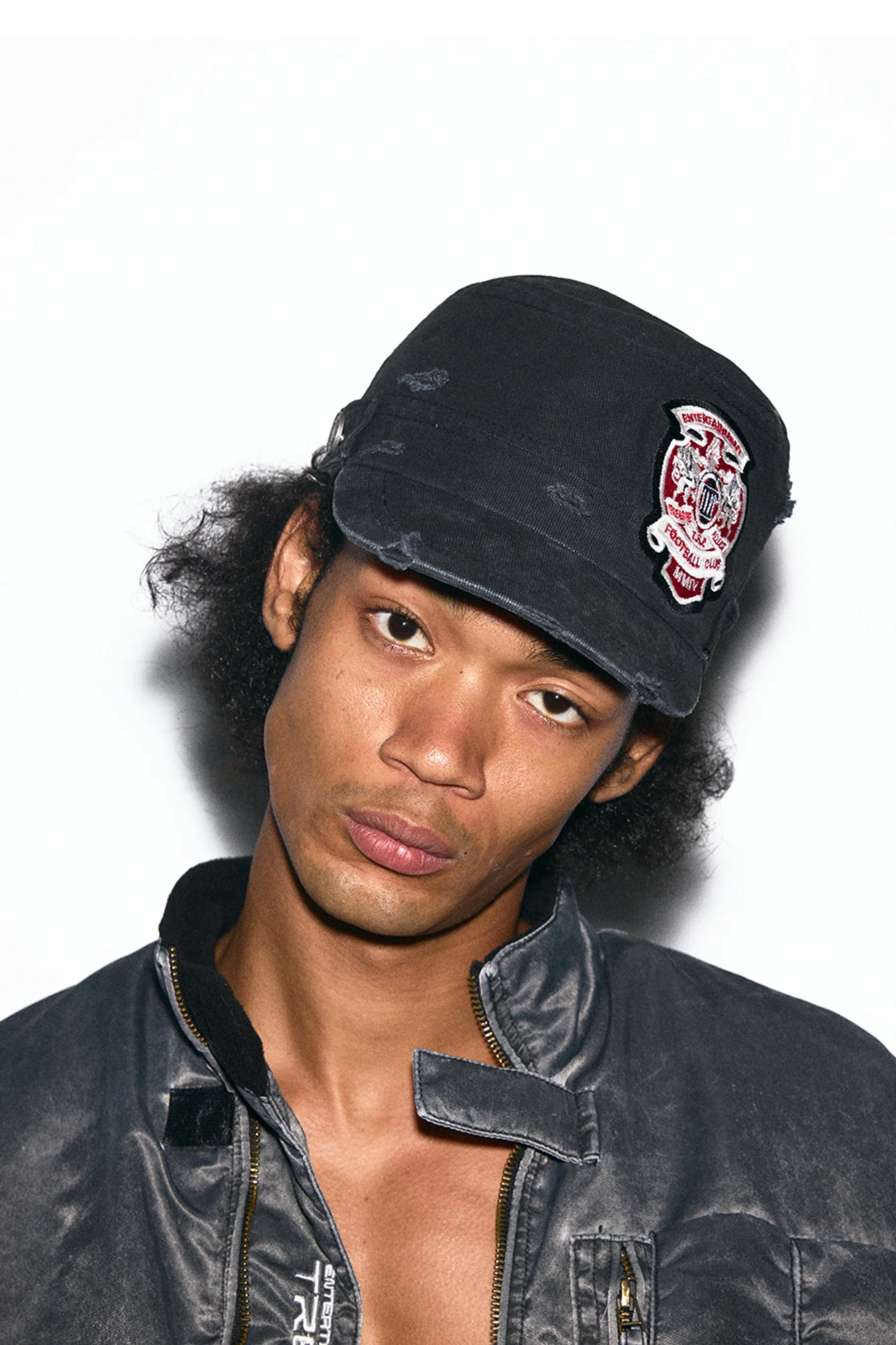 TRECLUB Distressed Patch Military Cap