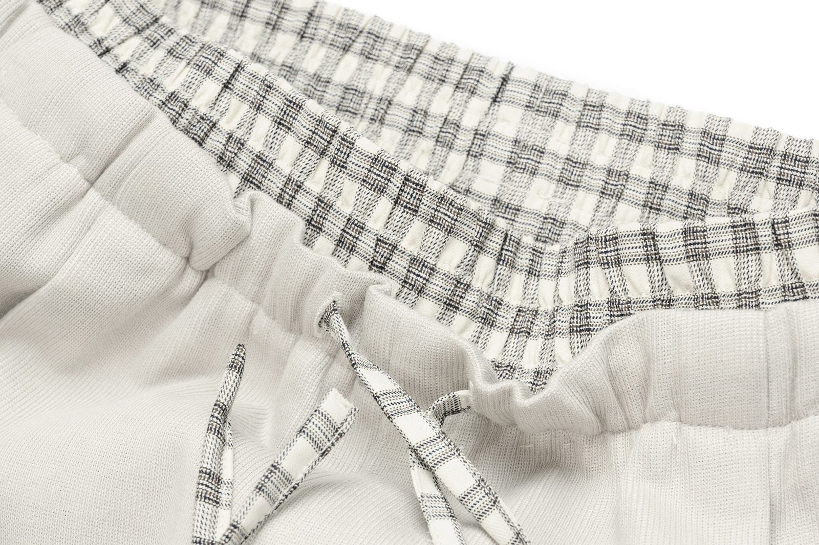 OKAYTHXBYE Plaid Layered Waist Drawstring Sweatpants