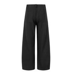 OKAYTHXBYE Pleated Linen-Blend Wide-Leg Trousers