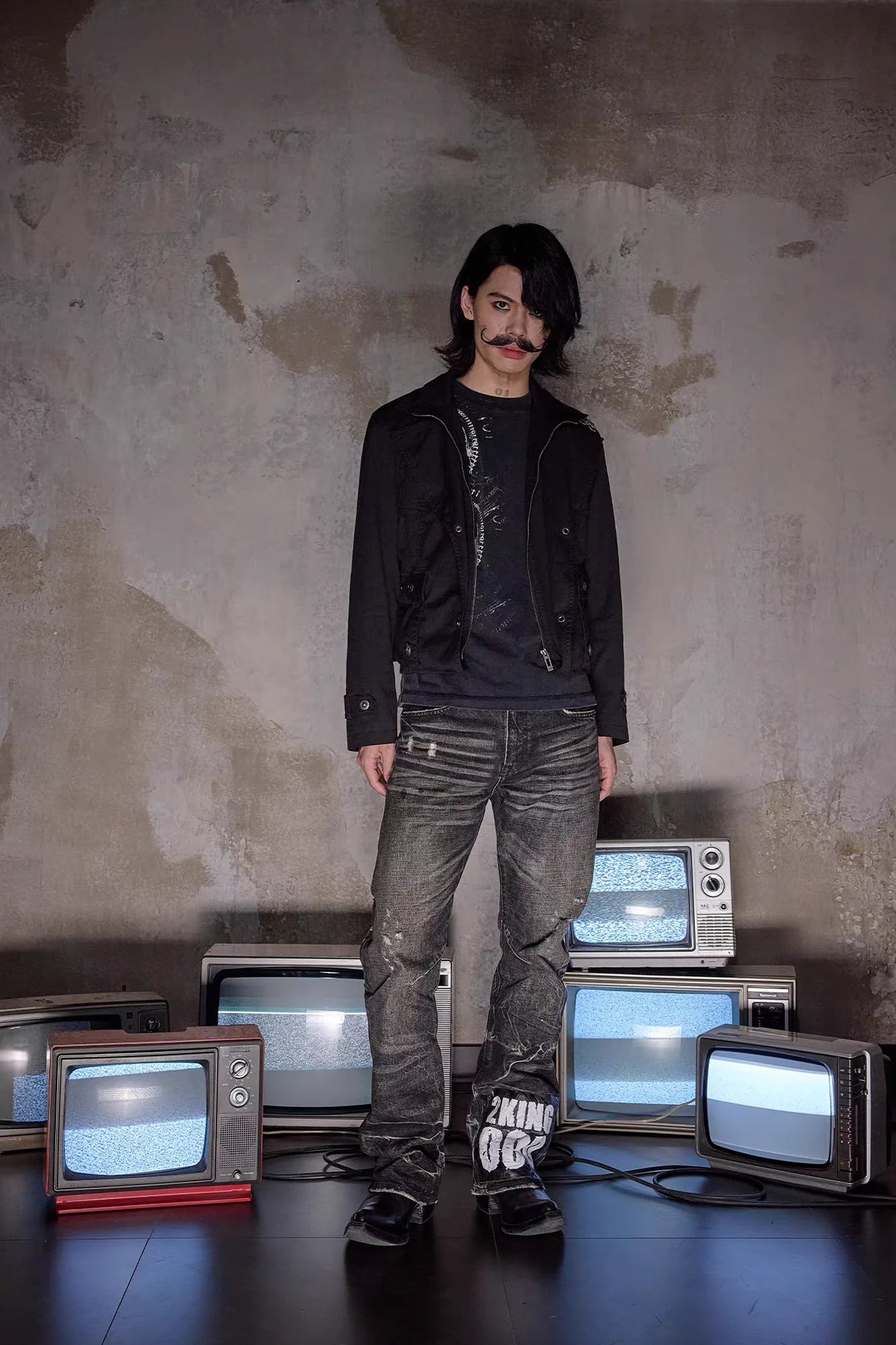 NOTHINGNESS WORLD Metal-Embellished Slim Jacket