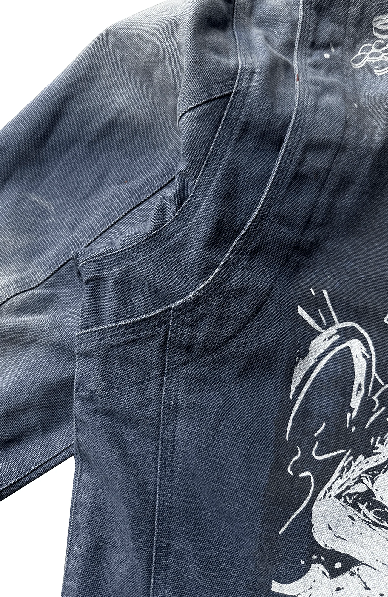 TECNINEGROUP Distressed Grunge Denim Jacket