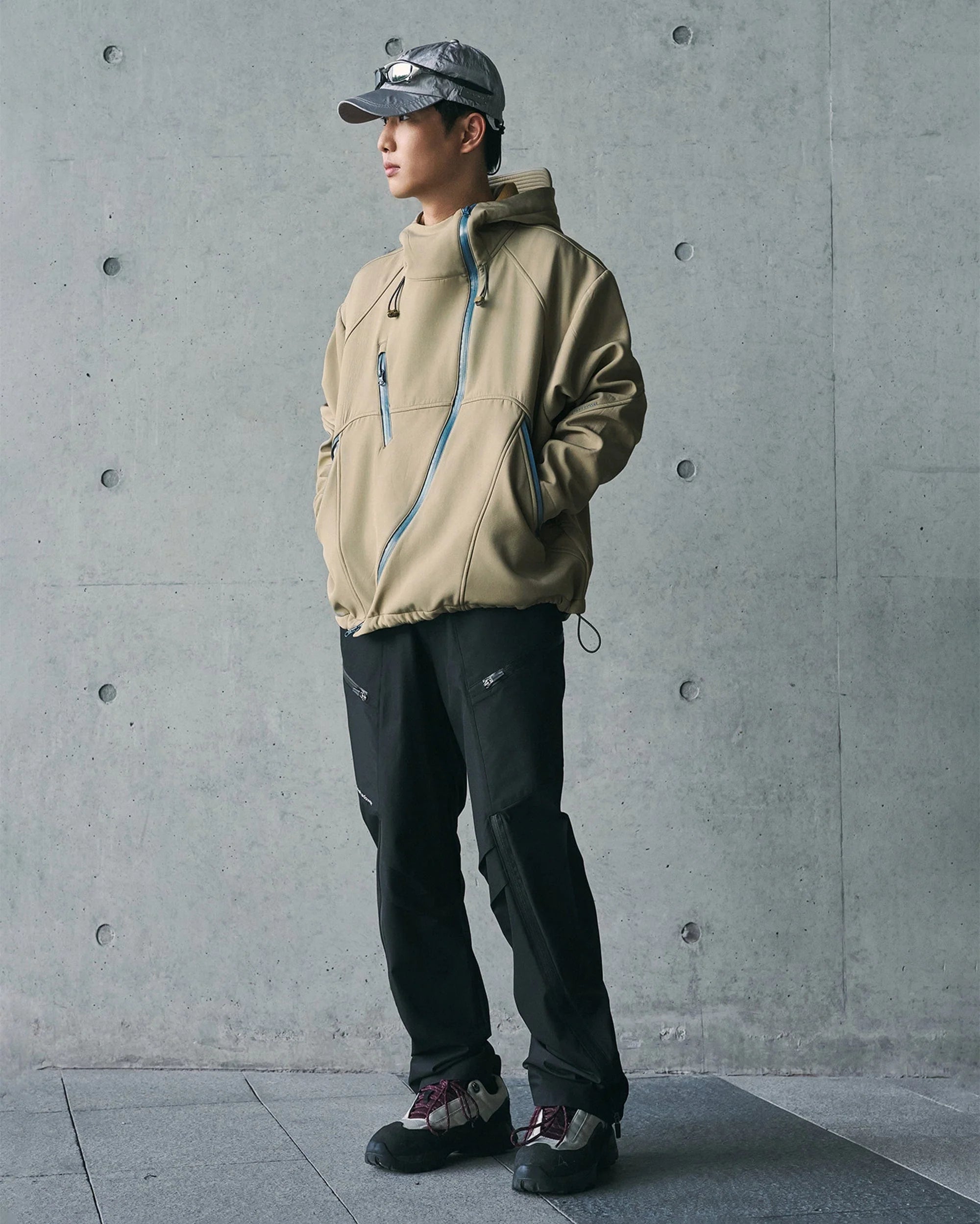 ENSHADOWER Deconstructed Asymmetrical Windbreaker