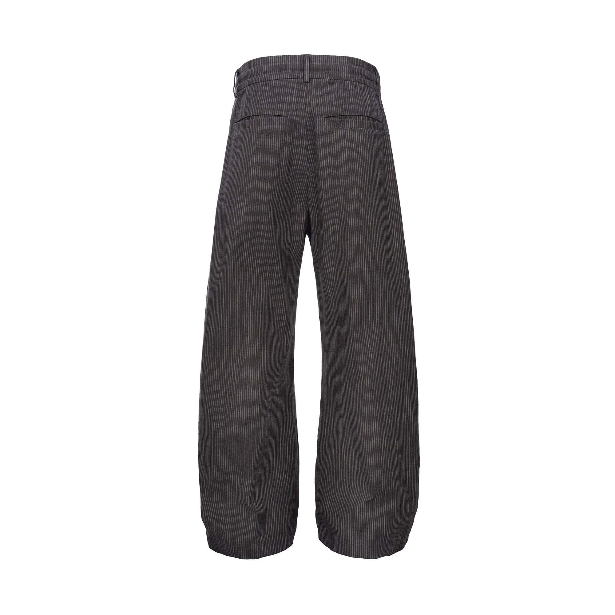 CATSSTAC Striped Double-Pleat Trousers