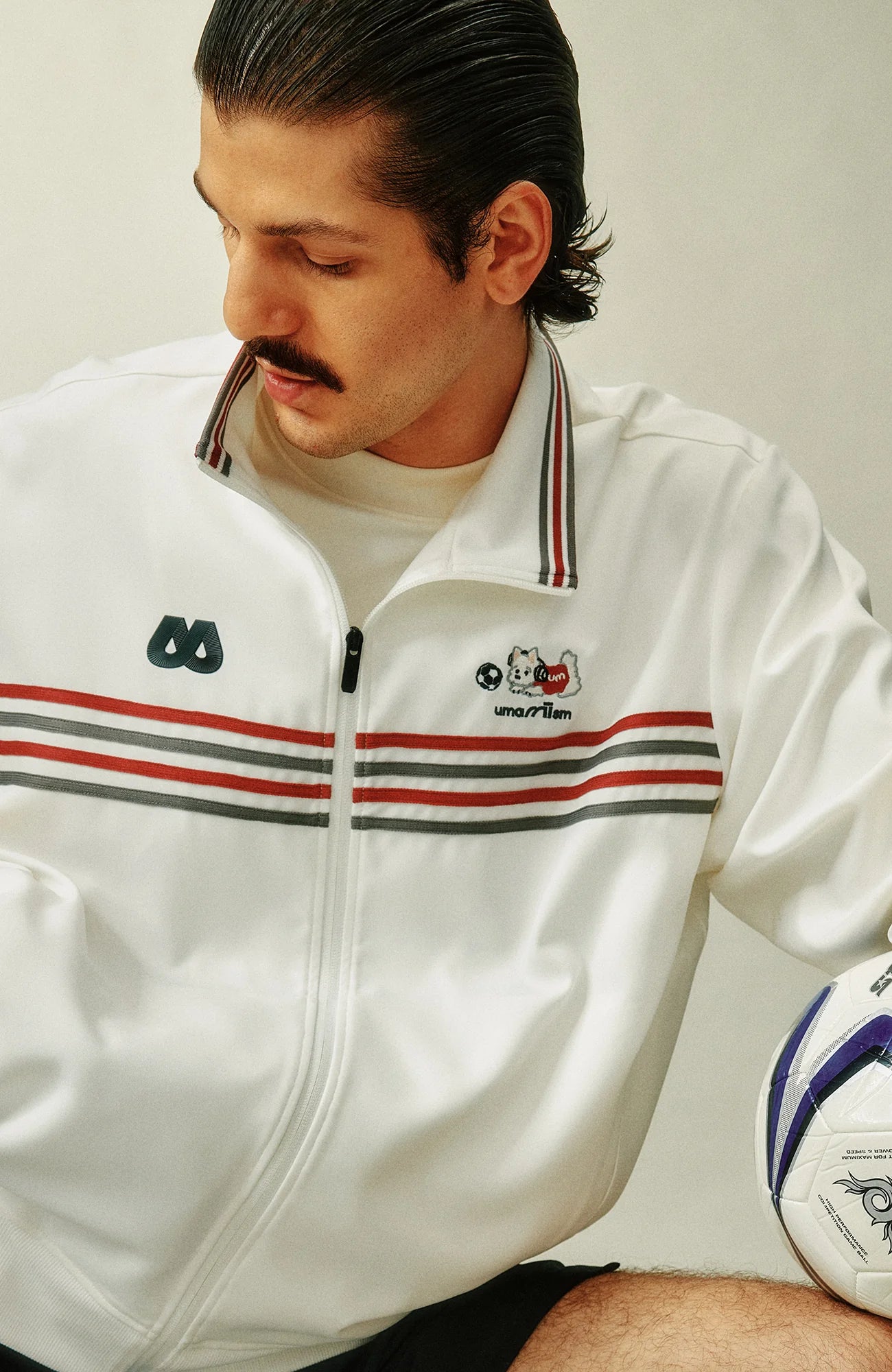 UMAMIISM Retro Striped Track Jacket
