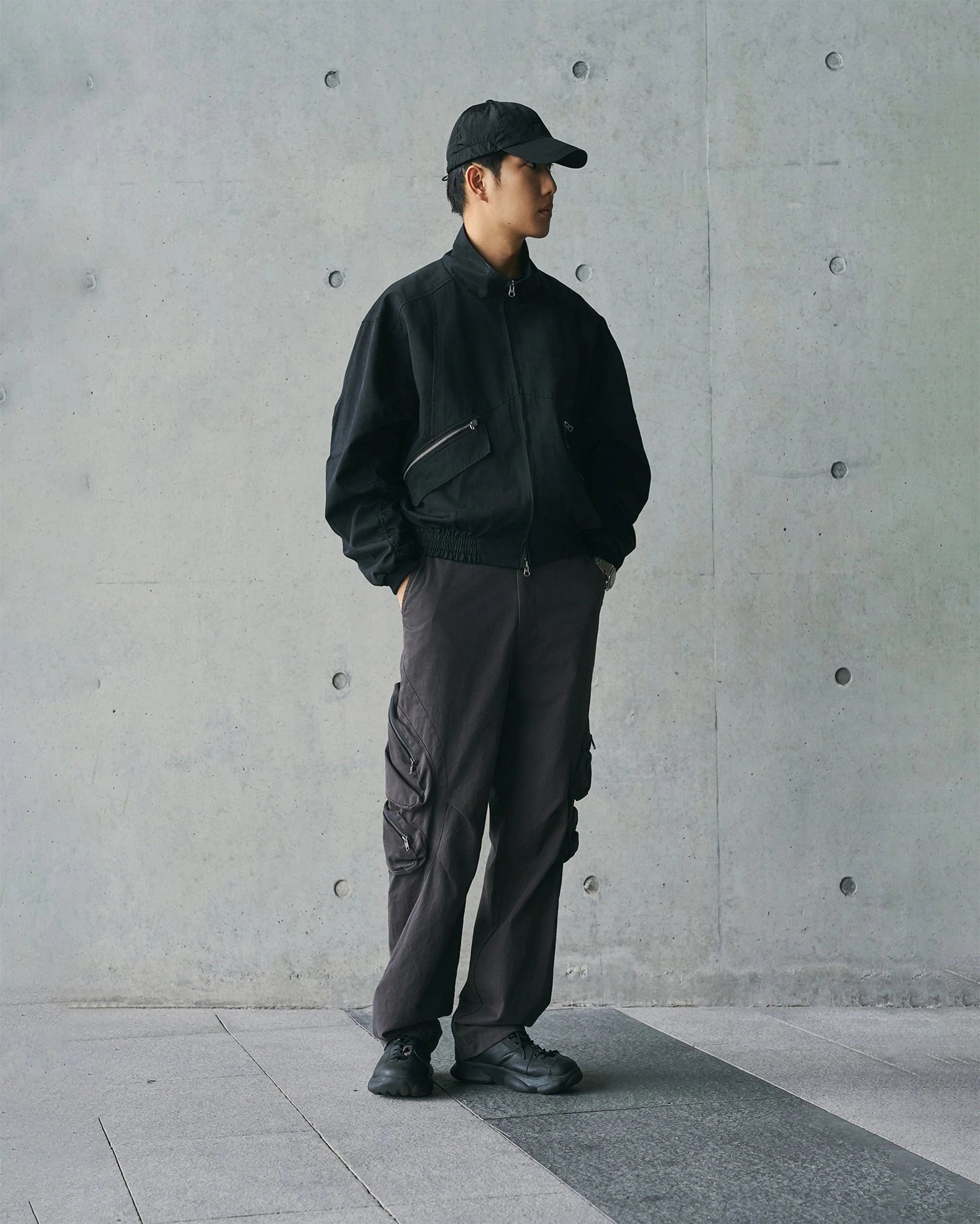 ENSHADOWER Modern Pleated Zipper Tactical Cargo