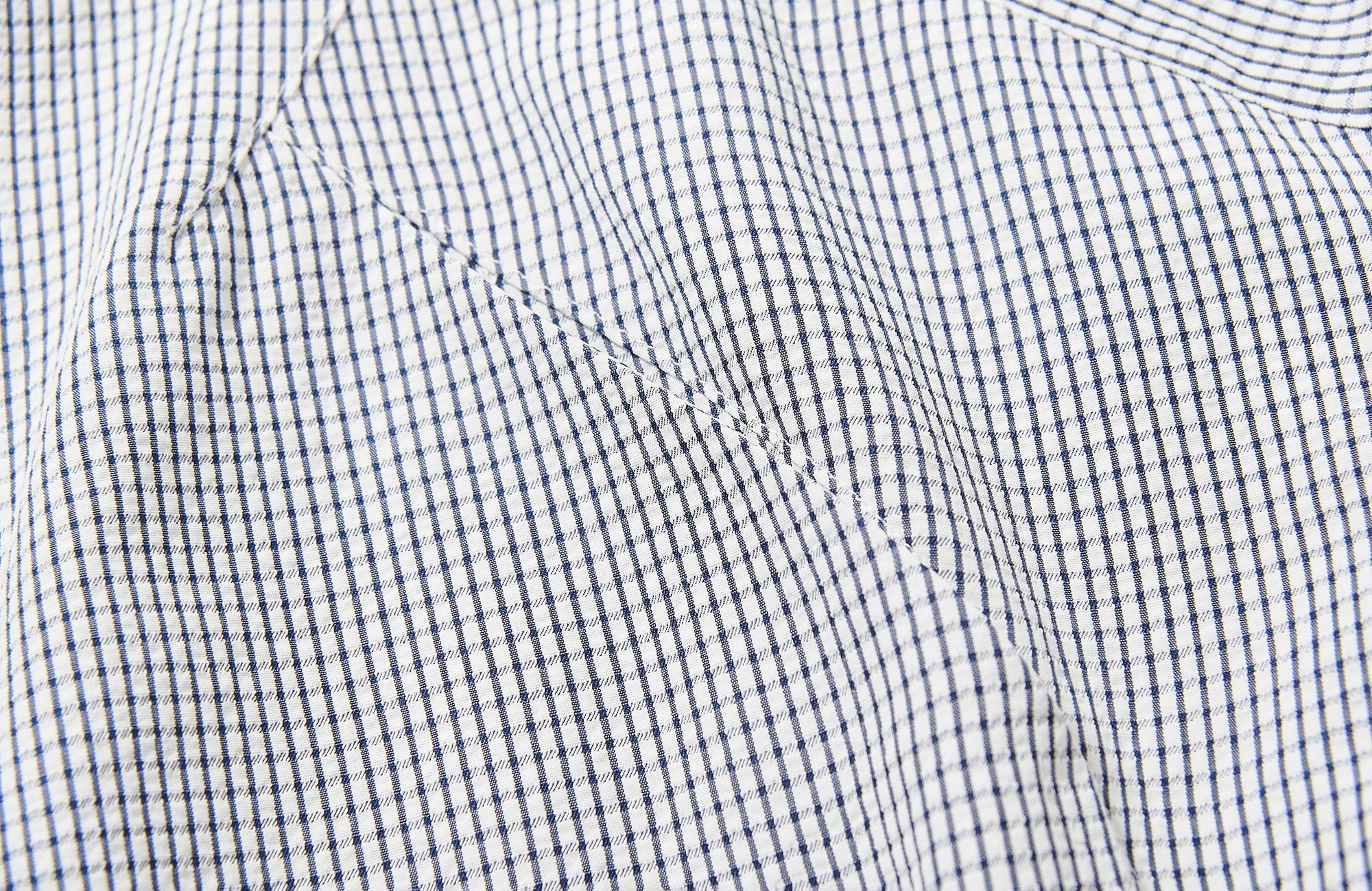 7440 37 1 Grid Check Batwing Sleeves Shirt