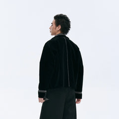 CATSSTAC Velvet Embroidered Trim Jacket