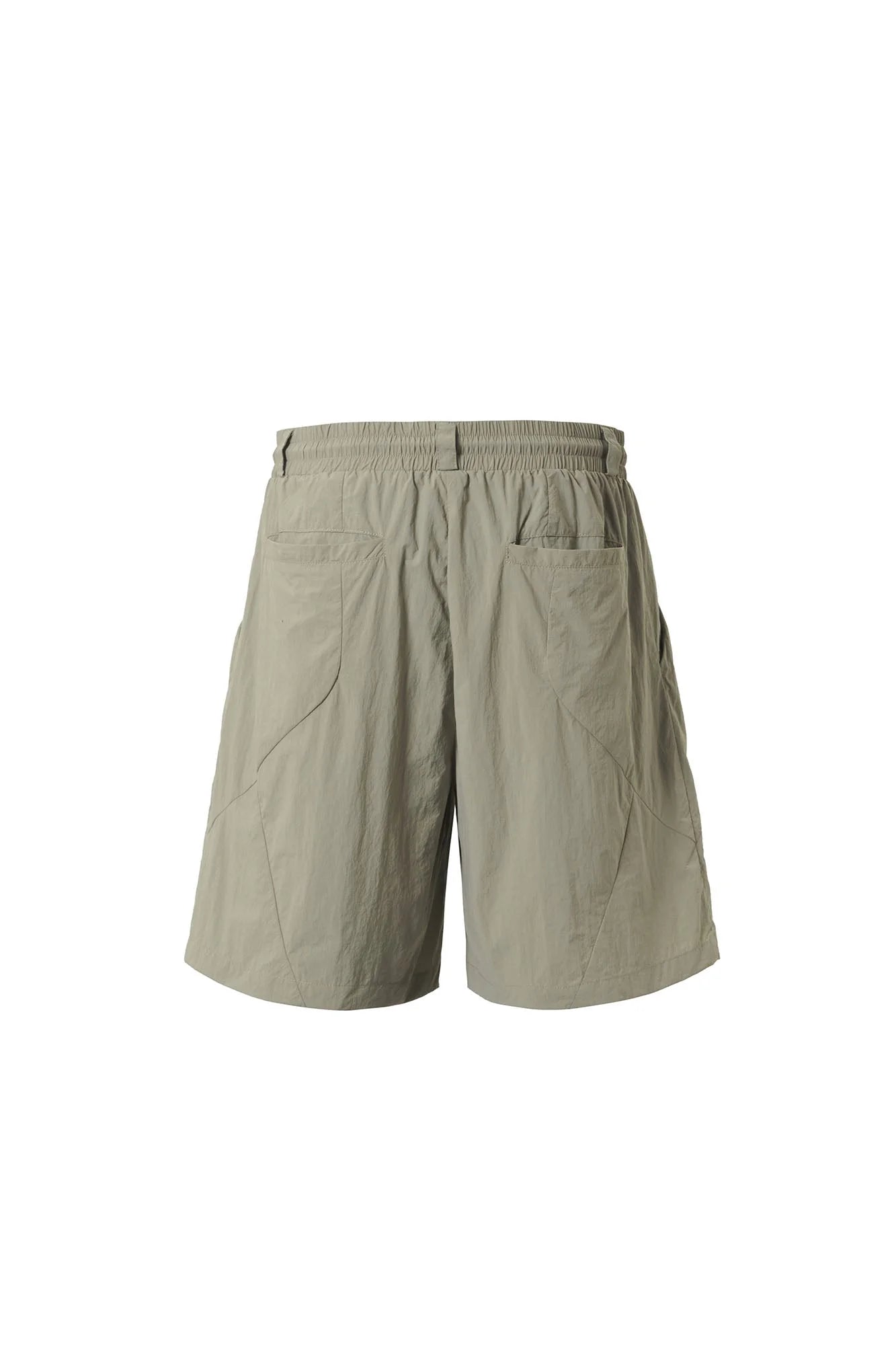 CATSSTAC Utility Crinkled Zip-Pocket Shorts