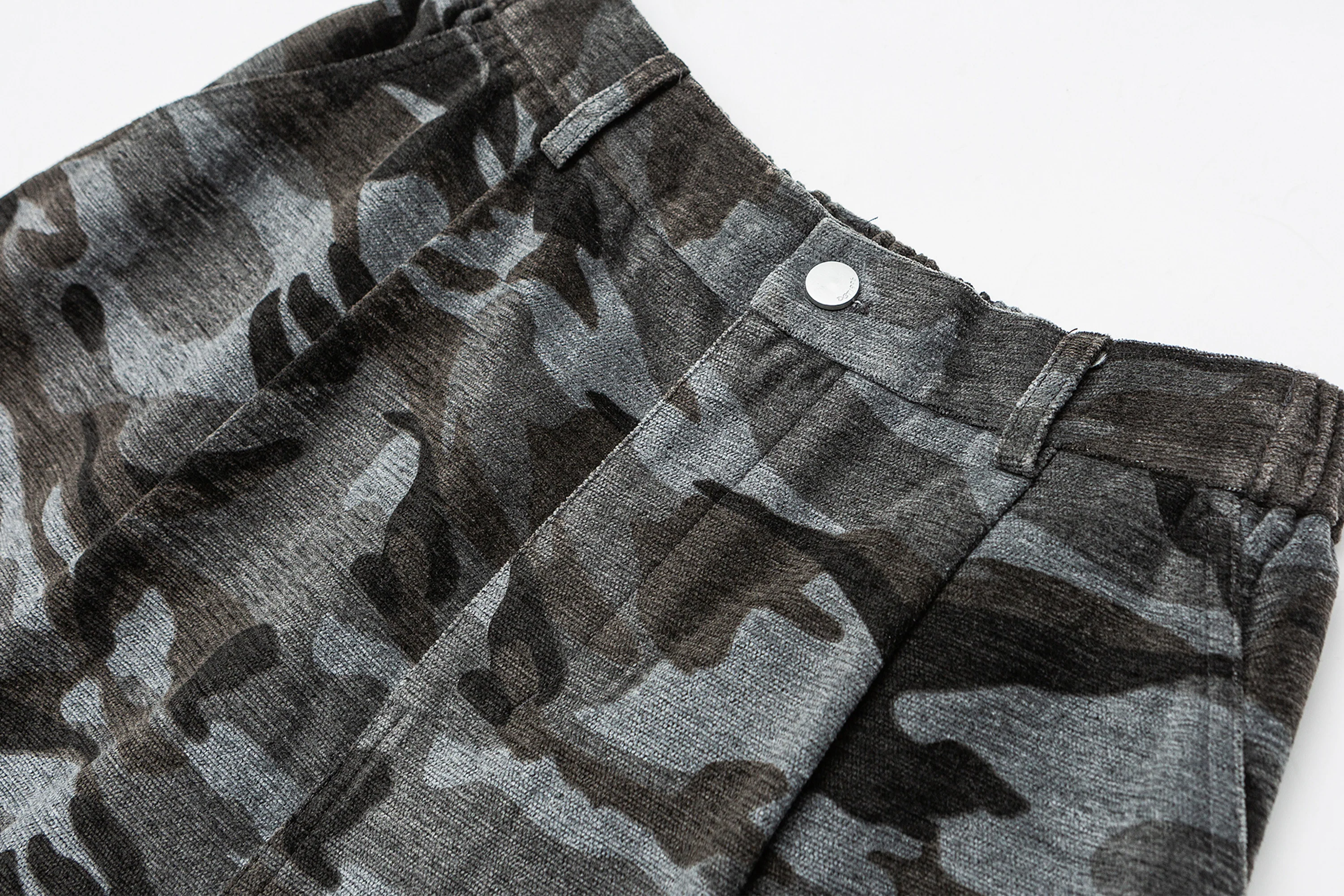 ME DA IGUAL Camo Elastic Waistband Tappered Pants