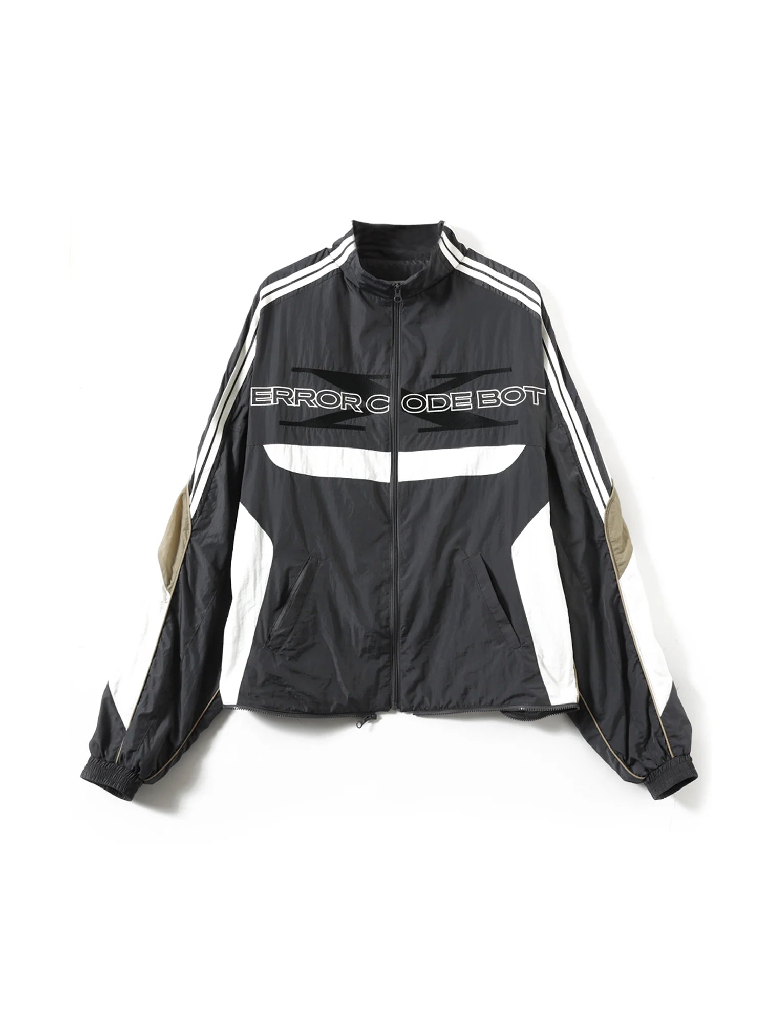 ERROR CODE ROBOT Invertible Contrast Panel Track Jacket