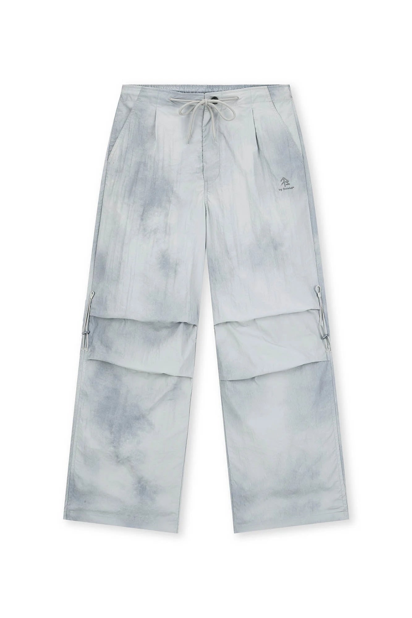 BONELESS Tie-Dye Crinkled Parachute Pants