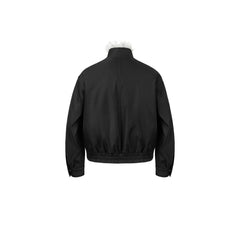 OKAYTHXBYE Faux Fur Lined Puffer Jacket