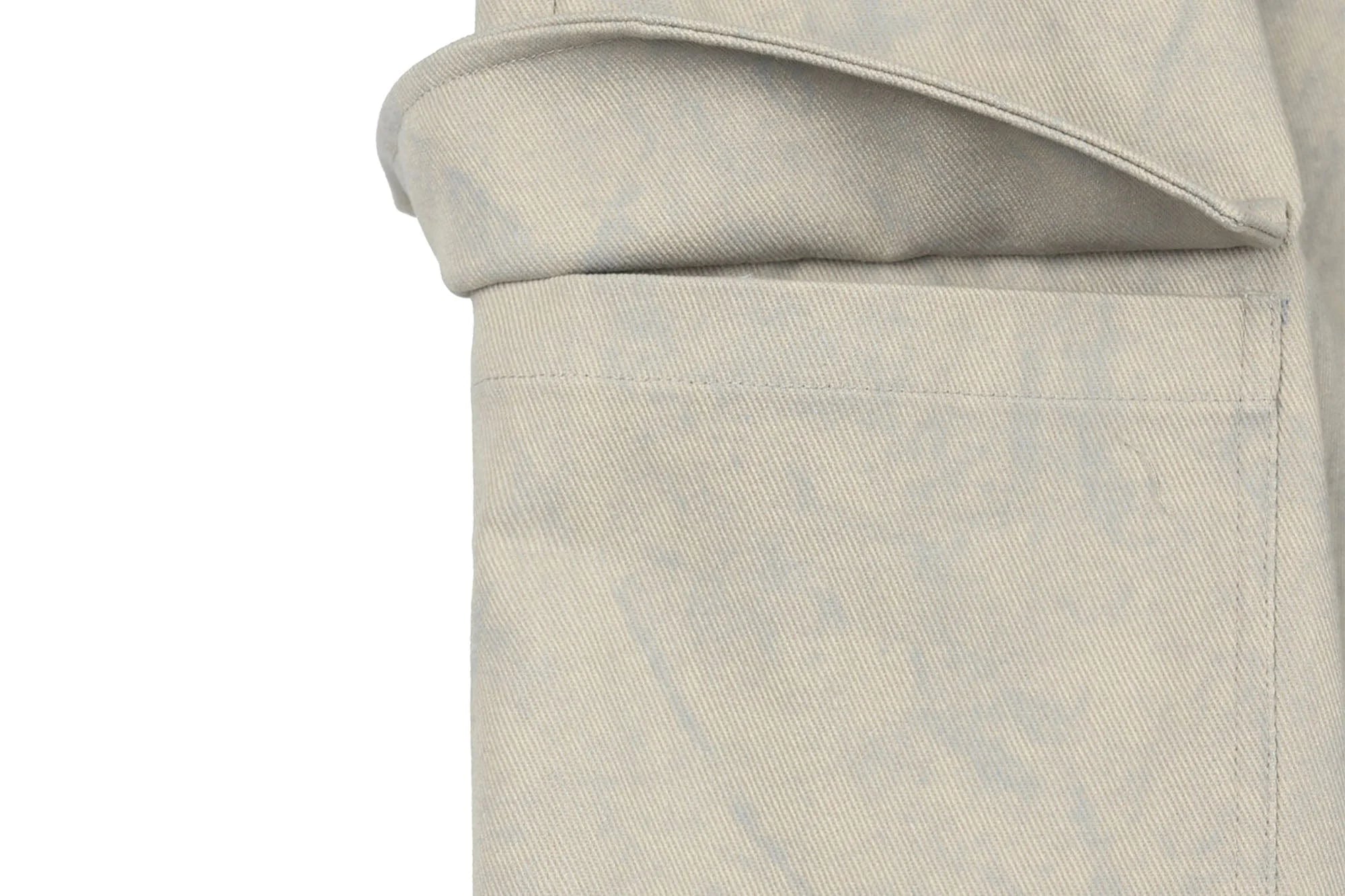OKAYTHXBYE Muted Marble Multi-Pocket Panel Flared Cargo Pants