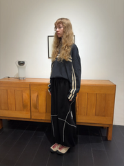 MIICHOUS Paneled Contrast-Stitch Sweatpants