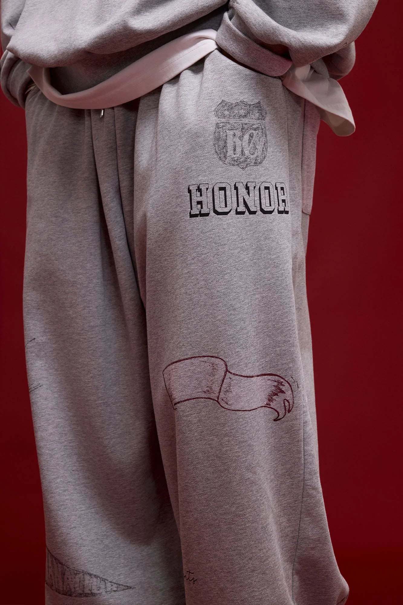 BANANA CLUB Classic Doodle Graphic Sweatpants