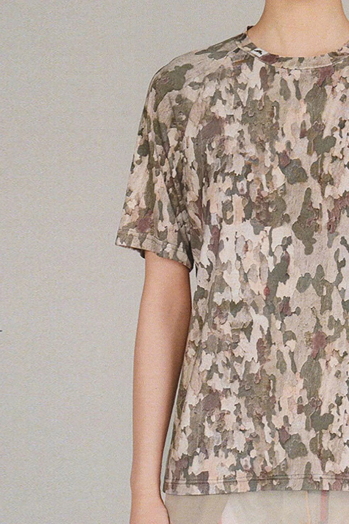 URBAN+FOREST Bark Camo Bamboo-Blend Tee
