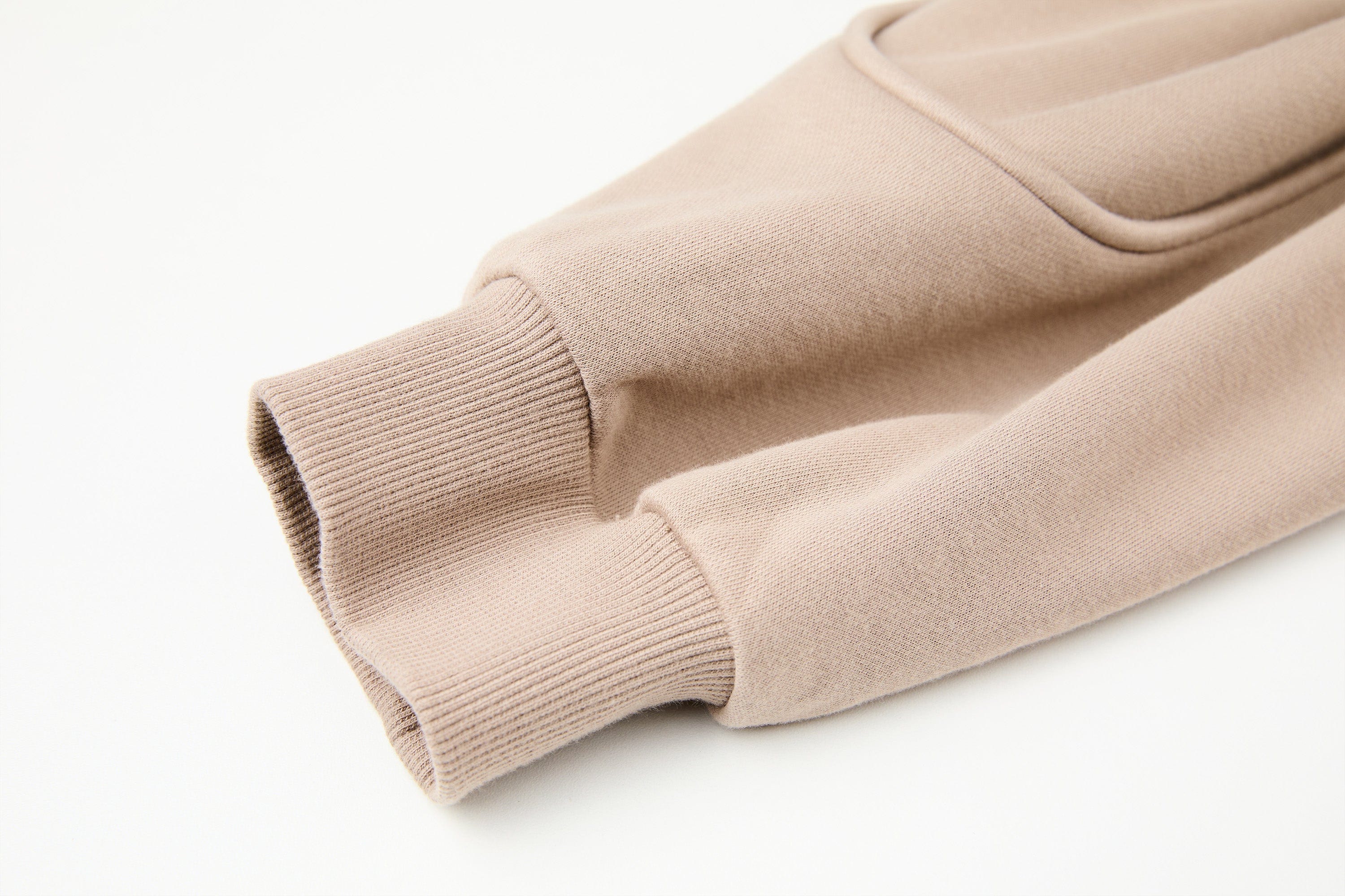 ORGANIC EMOTION Curved Panel Drawstring-Hem Zip-Up Hoodie