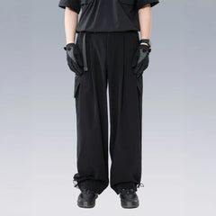 SILENSTORM Drawstring-Hem Webbing Belt Utility Pants