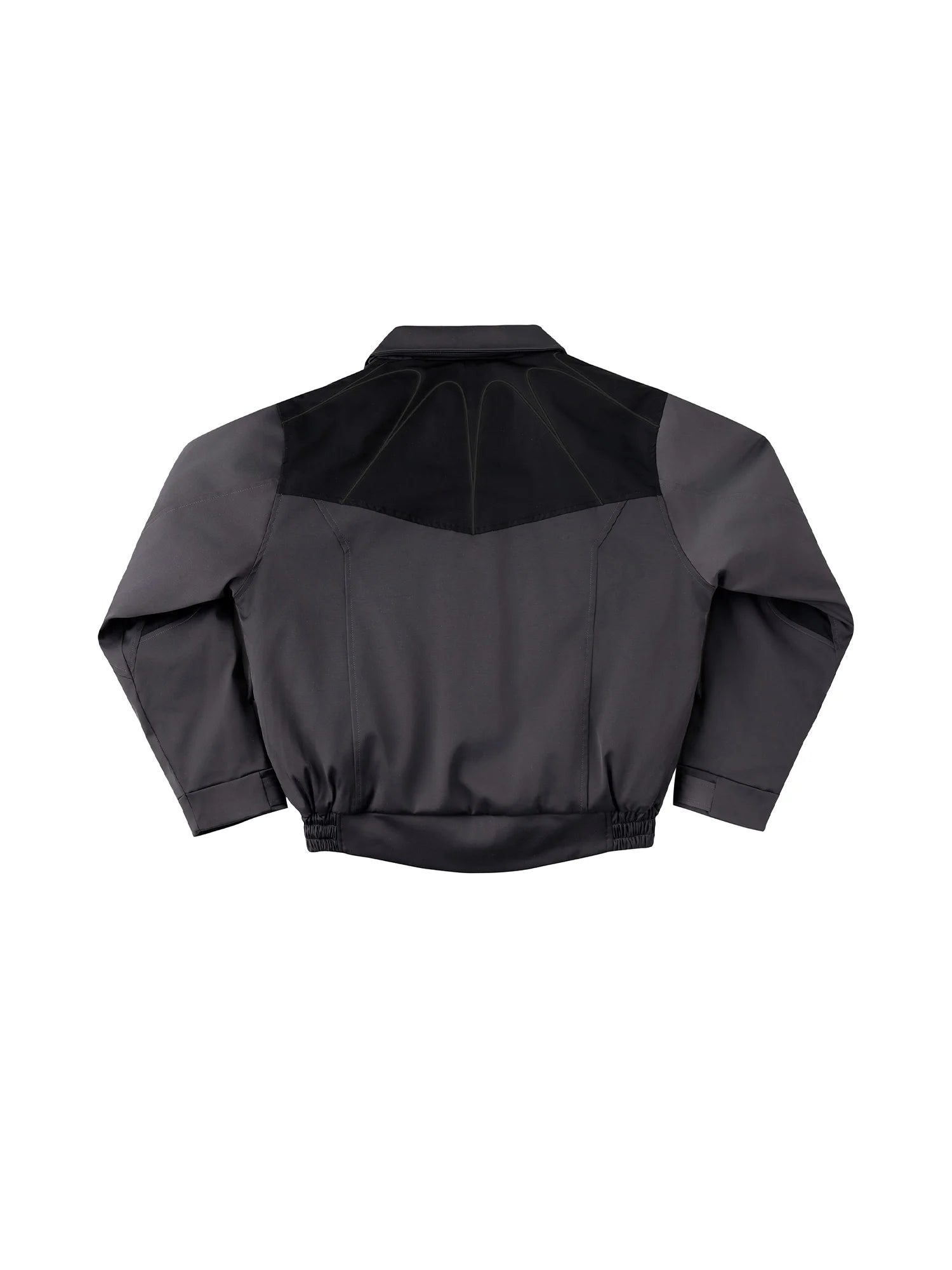 ESAIAS Satin Contrast Panel Puffer Jacket