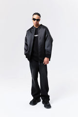 VANN VALRENCE Satin Oversized Down Bomber
