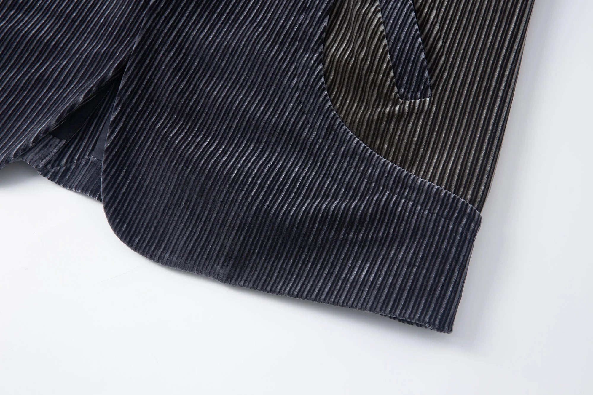 TUIMU Corduroy Contrast Panel Blazer
