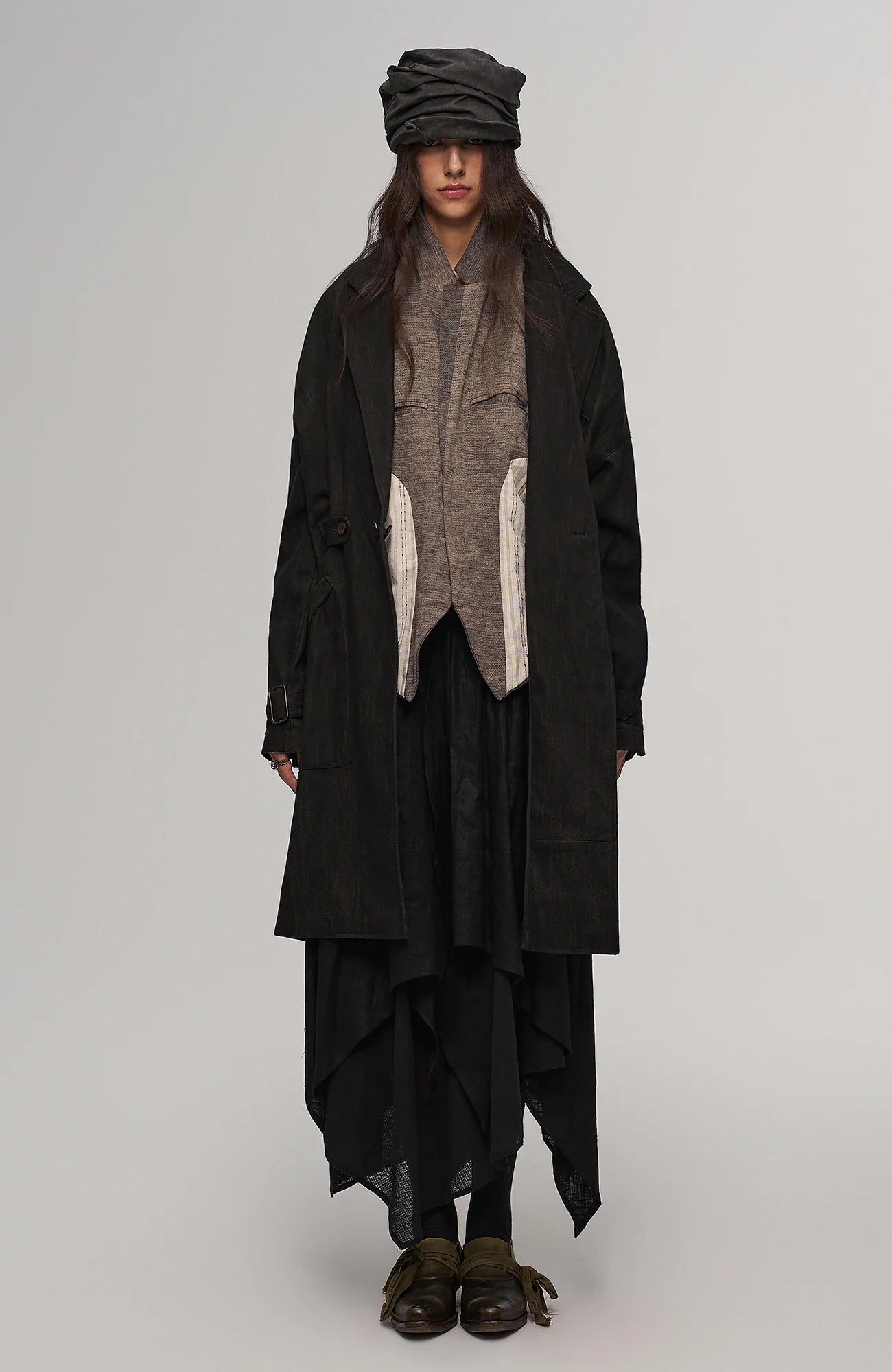 ILNya Nieternite Nifutur Deconstructed Paneled Belted Vest