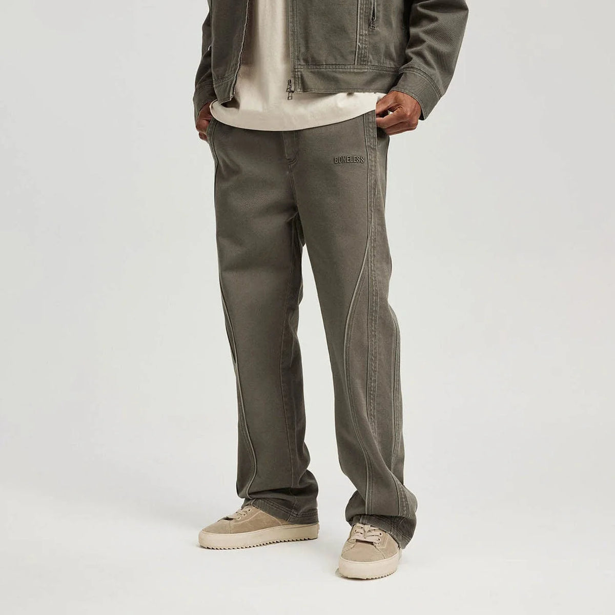 BONELESS Washed Spliced Pants (Only Size XL Left)