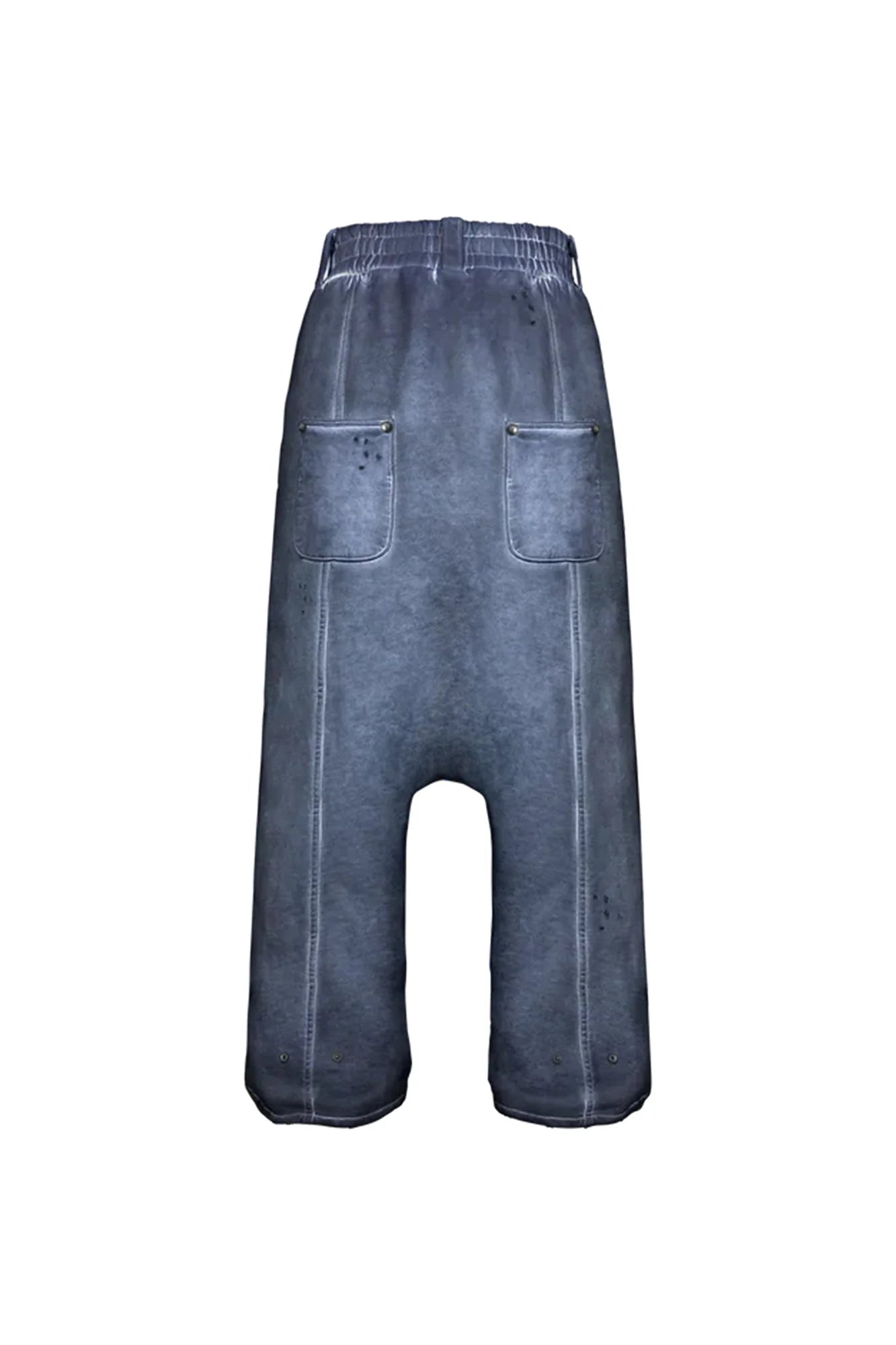 TECNINEGROUP Middle-Panel Washed Drop-Crotch Sweatpants