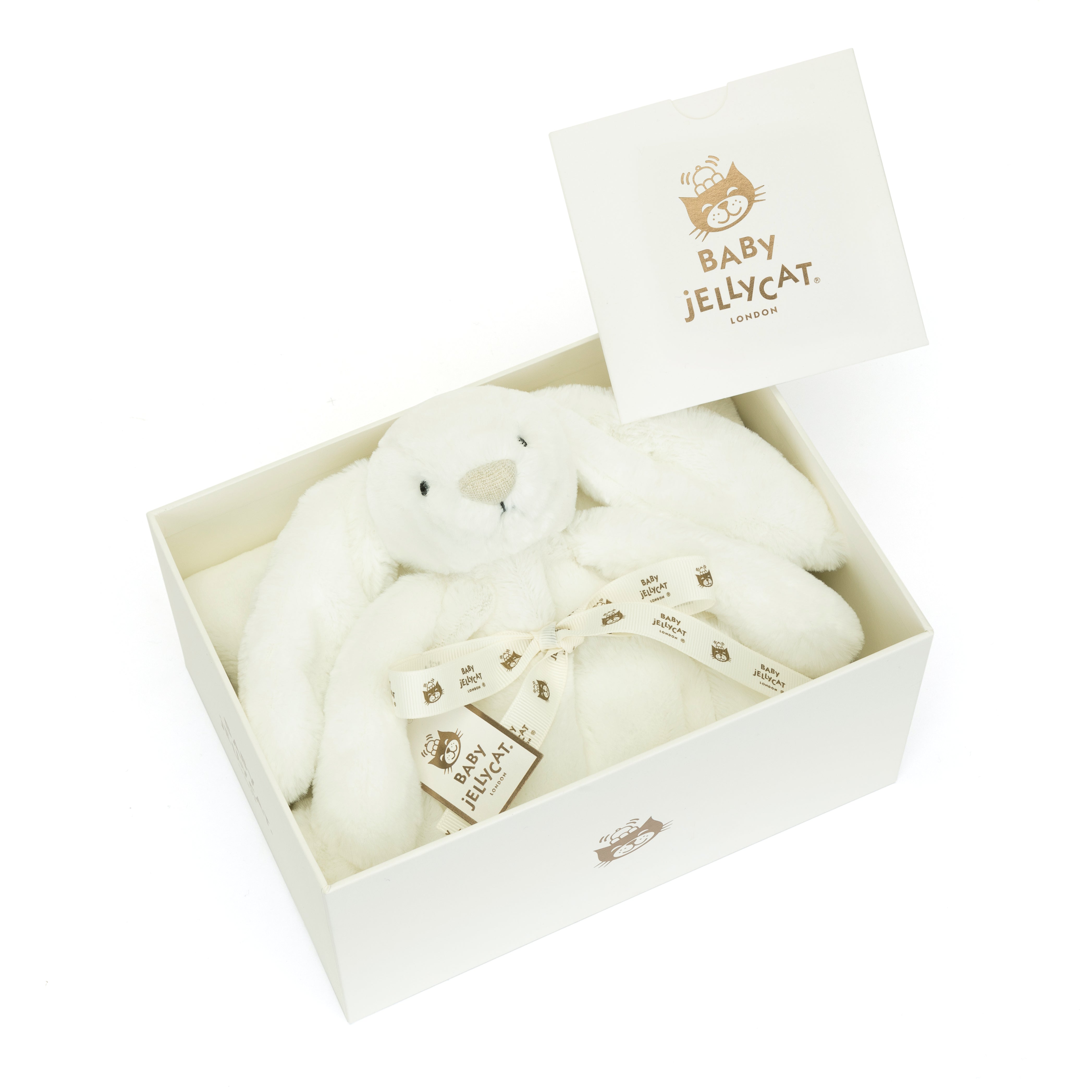 Jellycat Bashful Luxe Bunny Luna Blankie with Gift Box