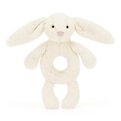 Jellycat Bashful Cream Bunny Ring Rattle