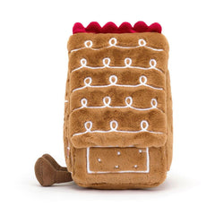 JellyCat Amuseables Gingerbread House Plush