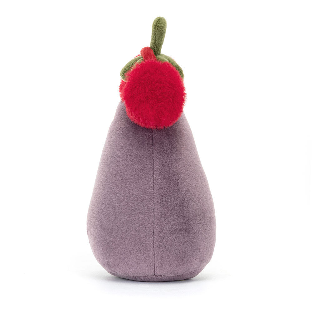 JellyCat Toastie Vivacious Red Eggplant Plush
