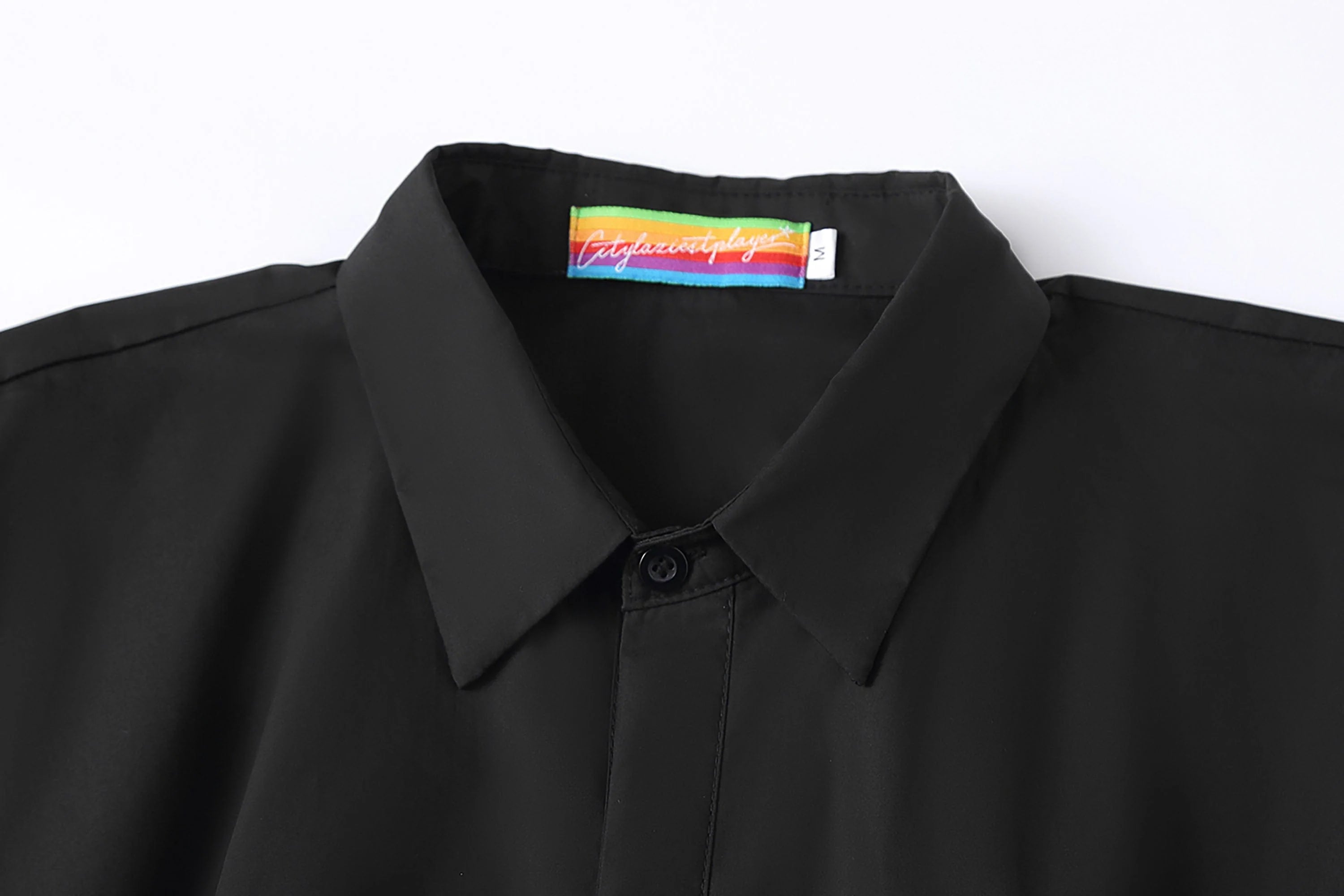 CLP Cropped Drawcord Hem Panel Shirt