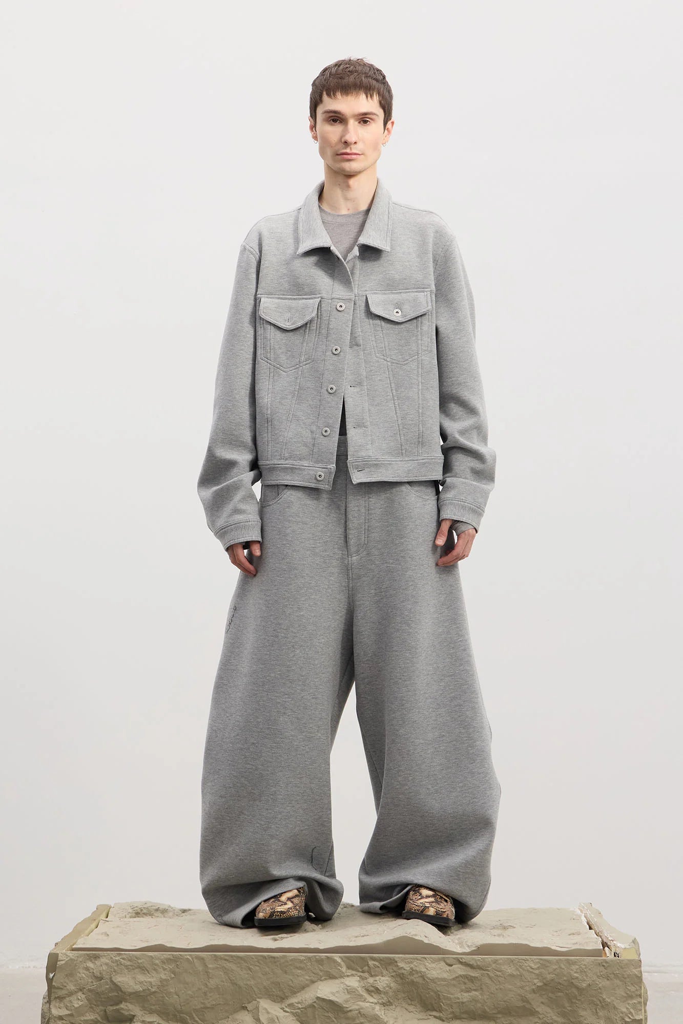 DND4DES Wool-Blend Button-Up Utility Jacket