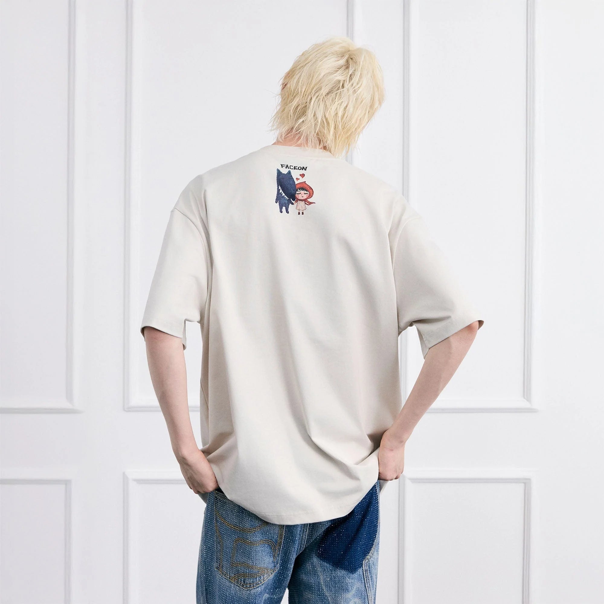 FACEONLAB Big Bad Wolf Oversized T-Shirt