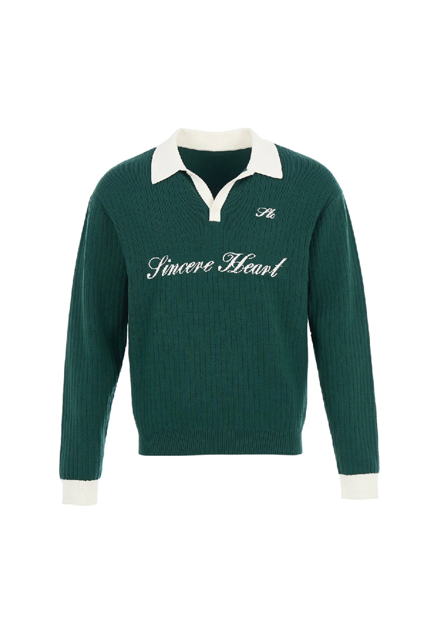 STEEPC Contrast Collar Polo Sweater