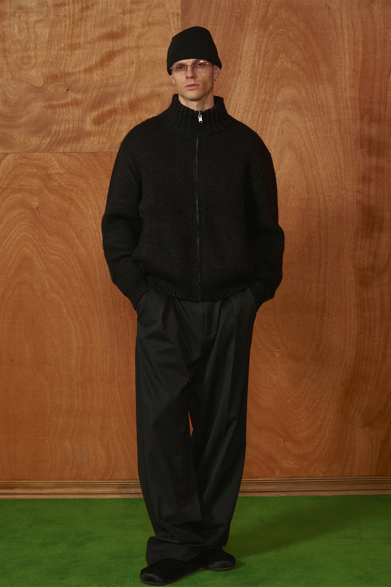 PMW Classic Pleated Fluid Wide-Leg Trousers