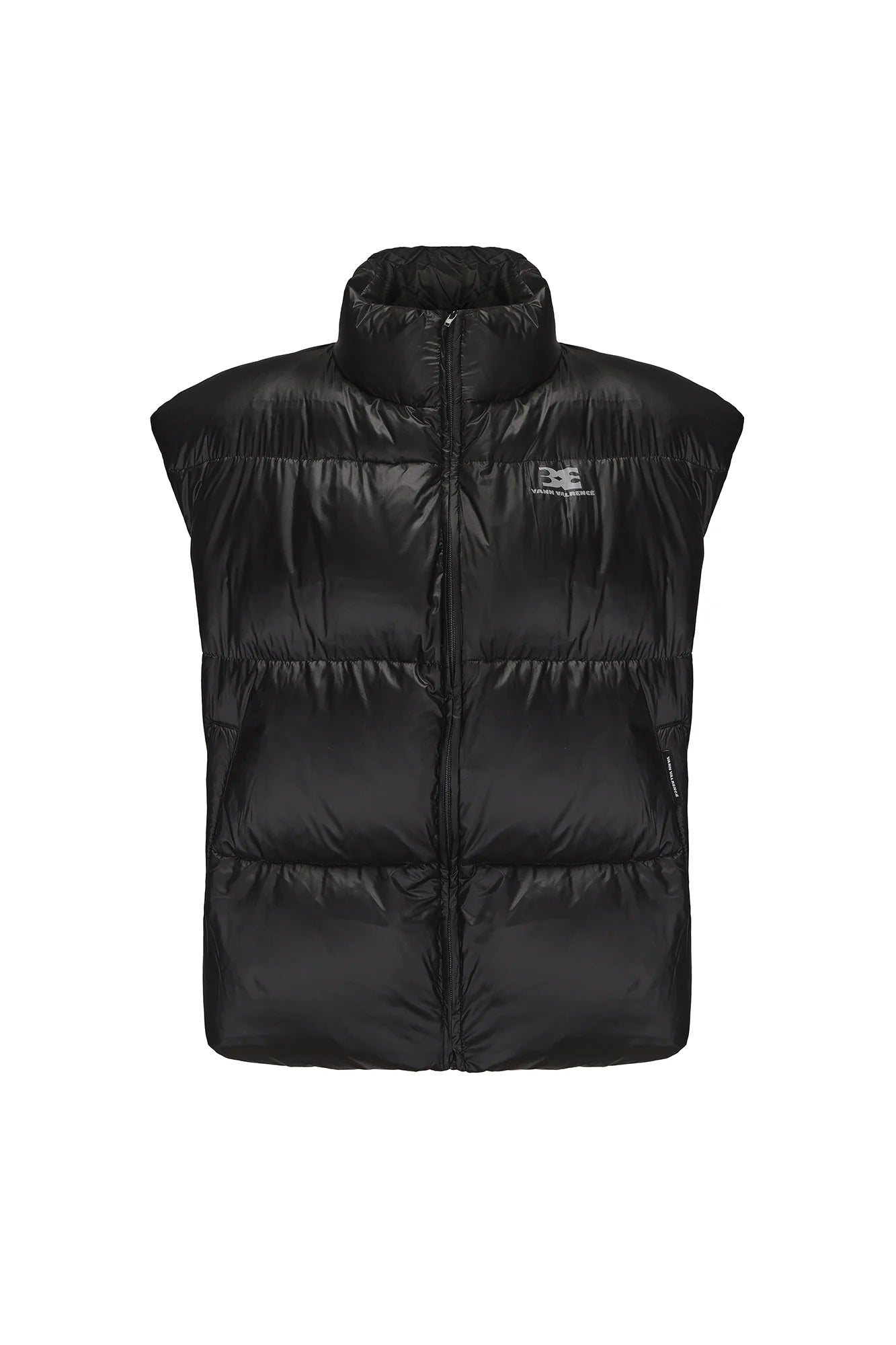 VANN VALRENCE Plain Duck Down Oversized Puffer Vest